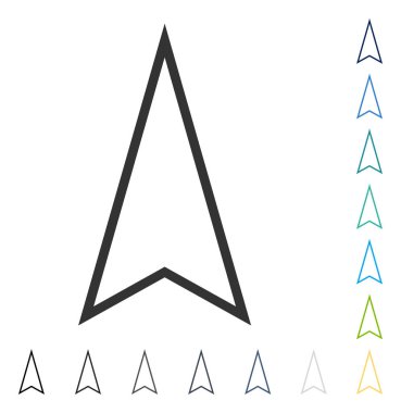 İşaretçi yukarı vektör simgesi