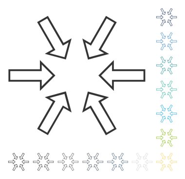 Basınç okları vektör simgesi