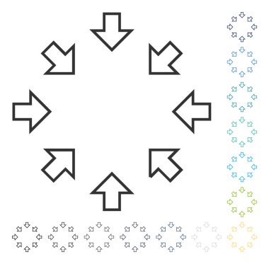 Basınç okları vektör simgesi