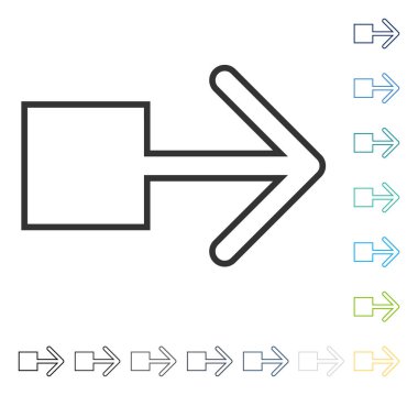 Doğru vektör simge çekin