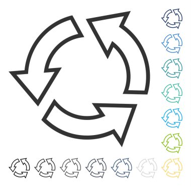 geri dönüşüm vektör simgesi