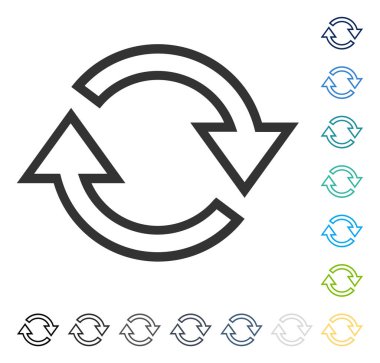 Ok vektör simgesini tazele