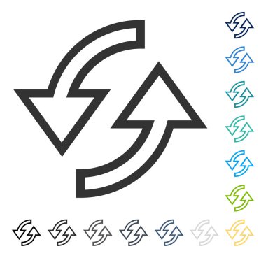 Ok vektör simgesini tazele