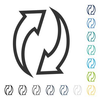 Ok vektör simgesini tazele