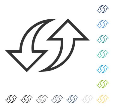 Oklar vektör simgesi yerine