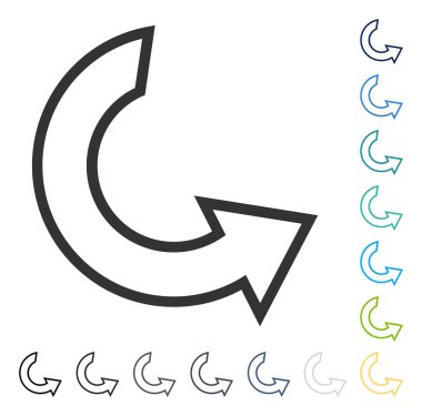 CCW vektör simge döndürmek