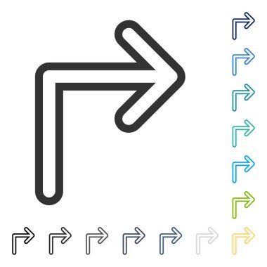 Doğru vektör simge açmak