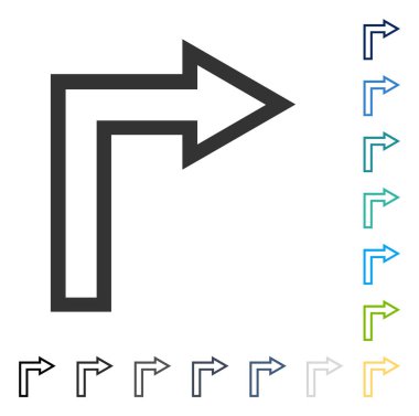 Doğru vektör simge açmak