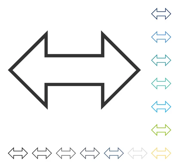 Icono vectorial horizontal de intercambio — Vector de stock
