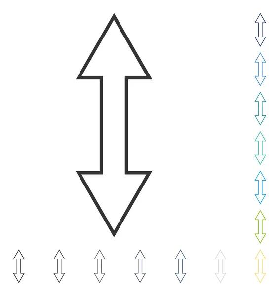 Voltear icono vectorial vertical — Archivo Imágenes Vectoriales