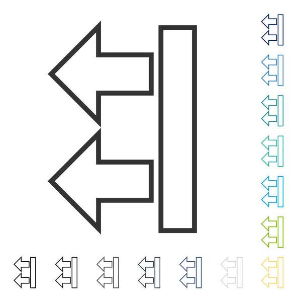 Pfeile nach links bewegen Vektor-Symbol — Stockvektor