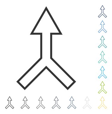 Vektör simge yukarı ok birleştirmek