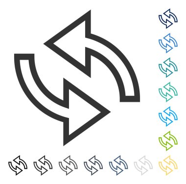 Update okları vektör simgesi