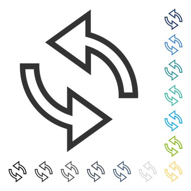 Update okları vektör simgesi