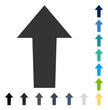 Yukarı Oklu Vektör Simgesi