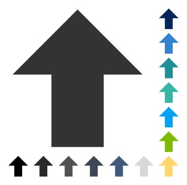 Yukarı Oklu Vektör Simgesi