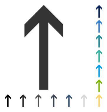 Yukarı Oklu Vektör Simgesi