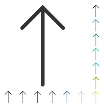 Yukarı Oklu Vektör Simgesi