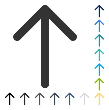 Yukarı Oklu Vektör Simgesi