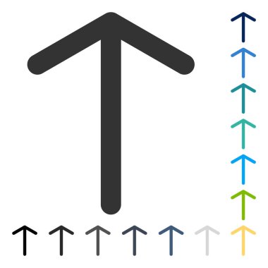 Yukarı Oklu Vektör Simgesi