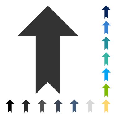 Yukarı Oklu Vektör Simgesi