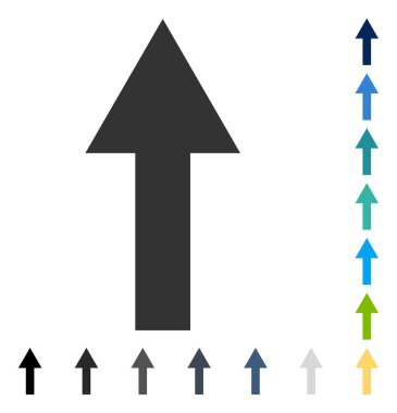 Yukarı Oklu Vektör Simgesi