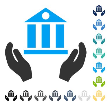 Banka hizmet vektör simgesi