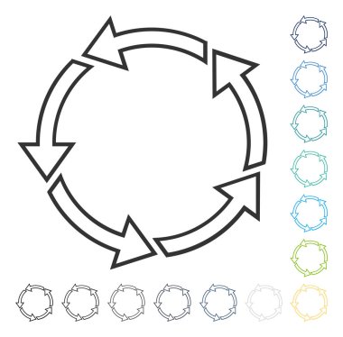 Döndürme Ccw vektör simgesi