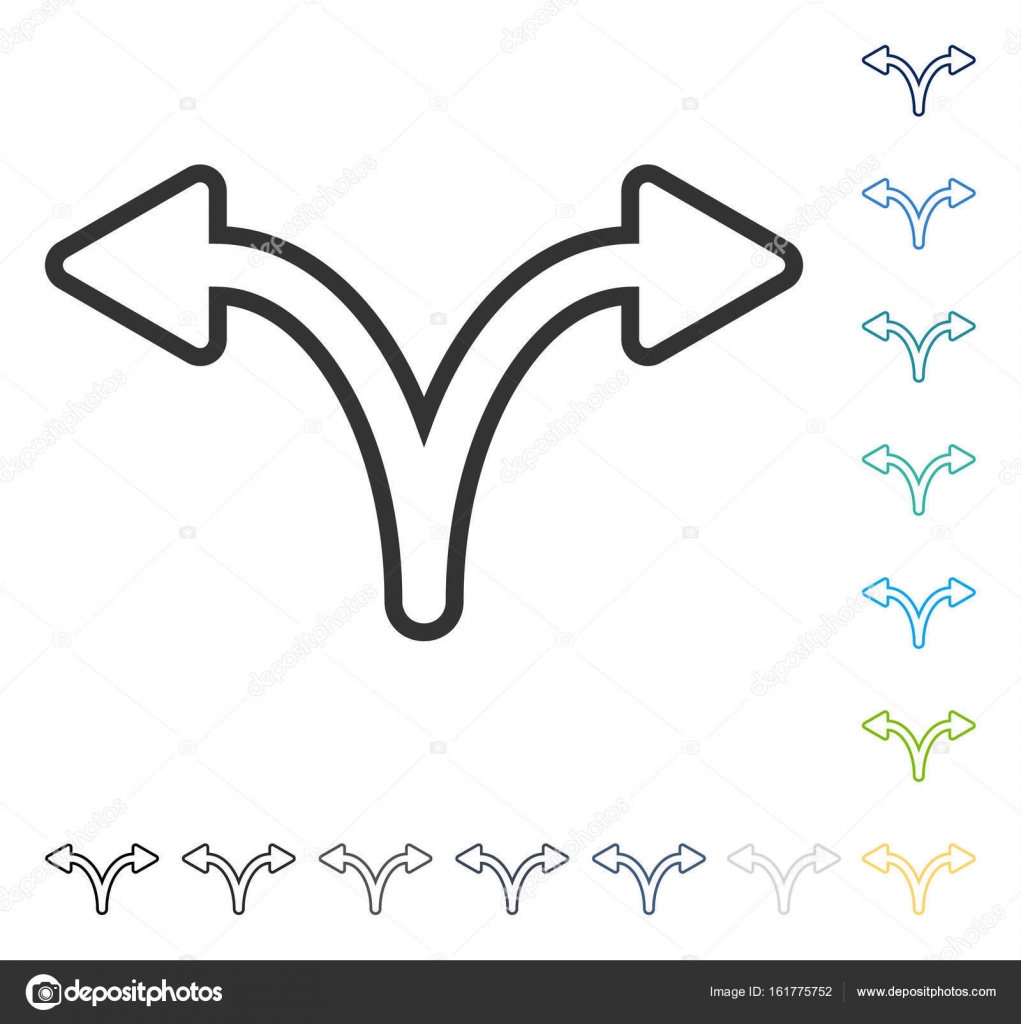 Pfeil links rechts Vektor-Symbol teilen Stock-Vektorbild von  ©anastasyastocks.gmail.com 161775752, image size:1021x1024