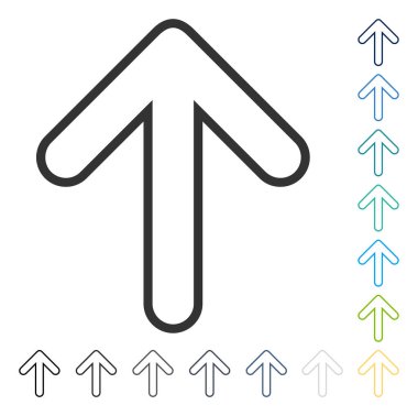 Vektör simge yukarı yönlü ok