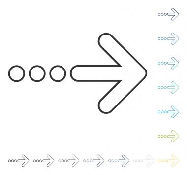 Doğru vektör simge göndermek