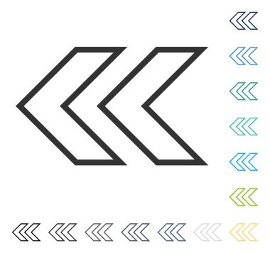 Shift Sol vektör simgesi