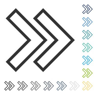 Üst karakter doğru vektör simgesi