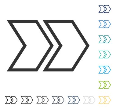 Üst karakter doğru vektör simgesi