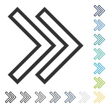 Üst karakter doğru vektör simgesi