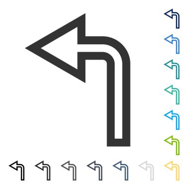 Sol vektör simge açmak