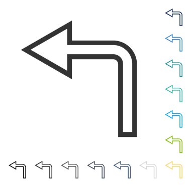 Sol vektör simge açmak