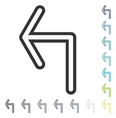 Sol vektör simge açmak