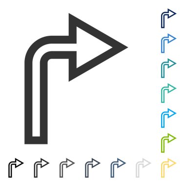 Doğru vektör simge açmak