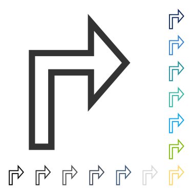 Doğru vektör simge açmak