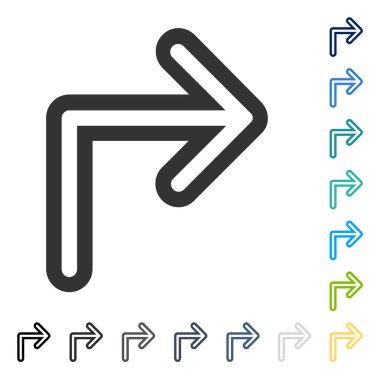 Doğru vektör simge açmak