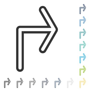 Doğru vektör simge açmak