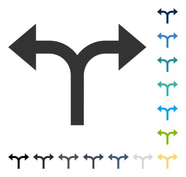 Bifurkasyon oklar sol vektör simgesi sağ