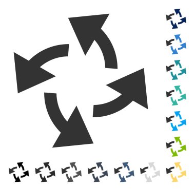 Santrifüj okları vektör simgesi