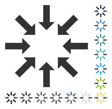 Daraltma okları vektör simgesi