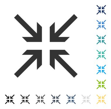 Oklar vektör simge collide