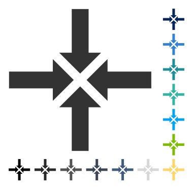 Oklar vektör simge sıkıştırmak