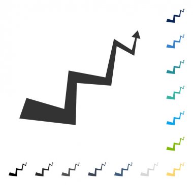 Eğri ok vektörü simgesi