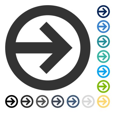 Yöne doğru vektör simgesi