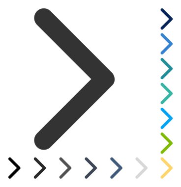 Yöne doğru vektör simgesi